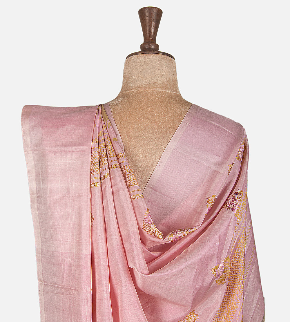 Beige Gadwal Silk Saree