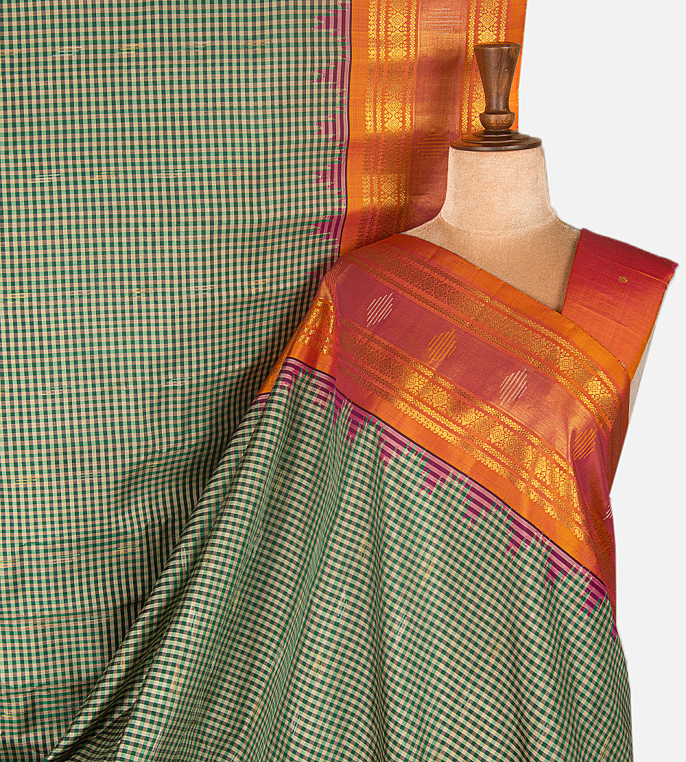 Multicolour Gadwal Silk Saree