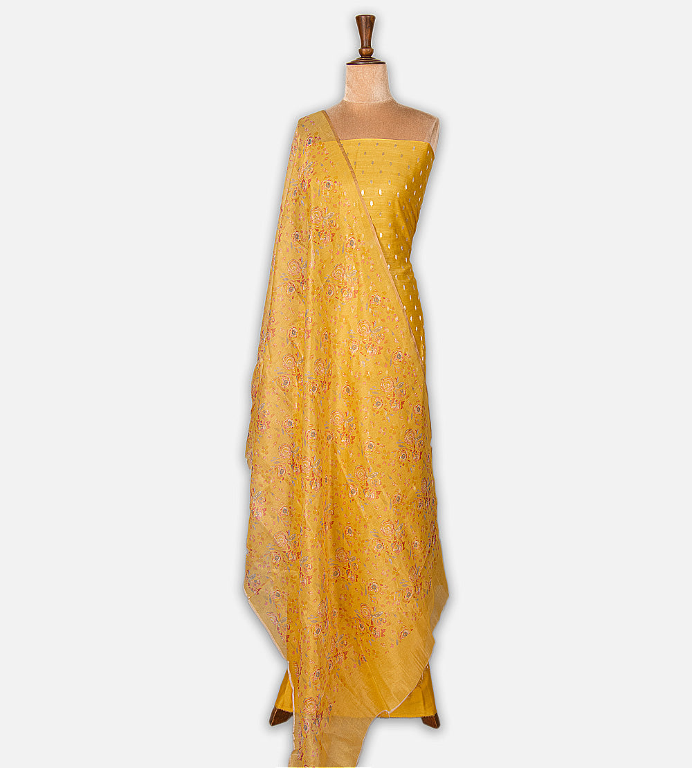 Yellow Mul Cotton Salwar