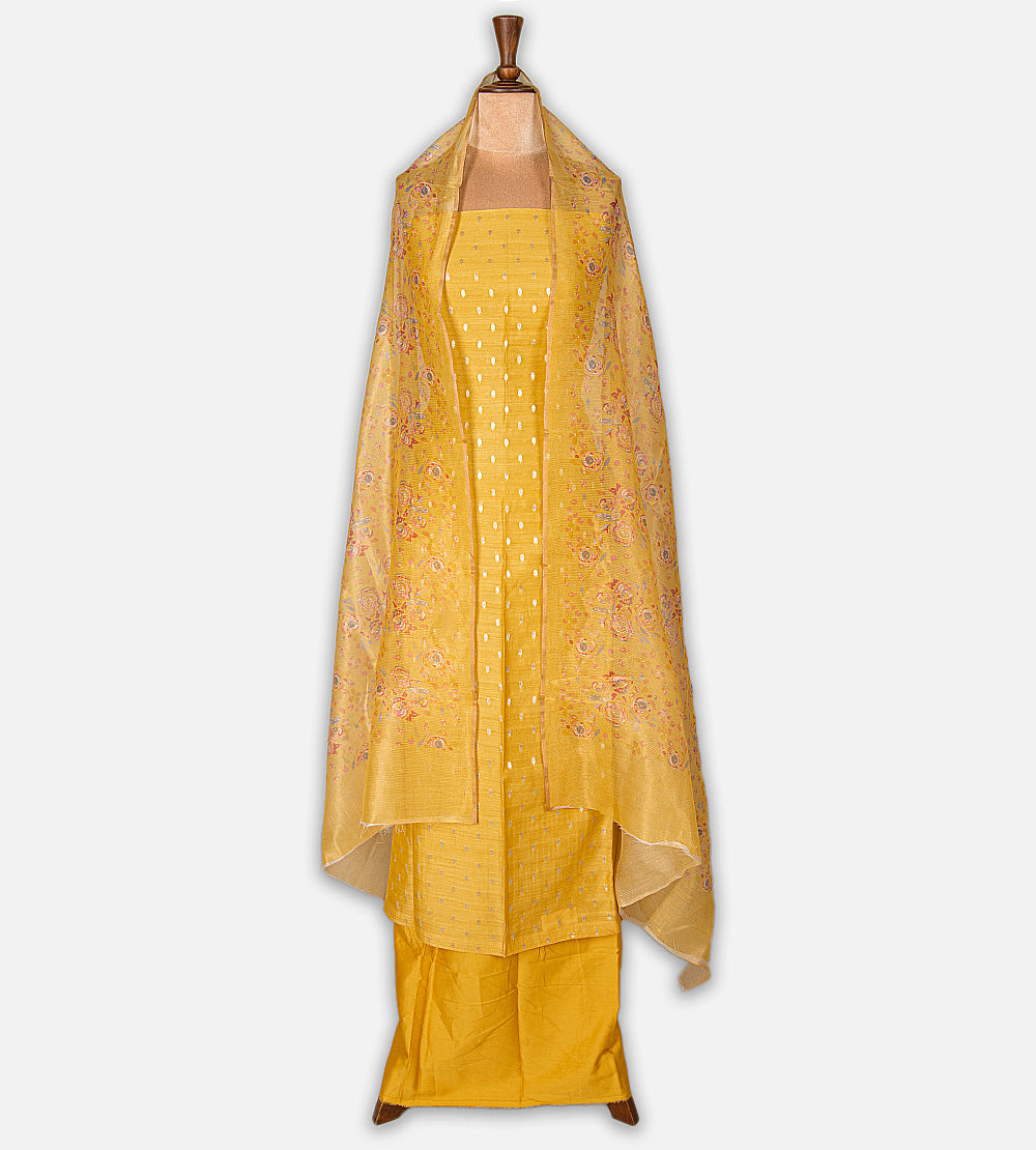 Yellow Mul Cotton Salwar