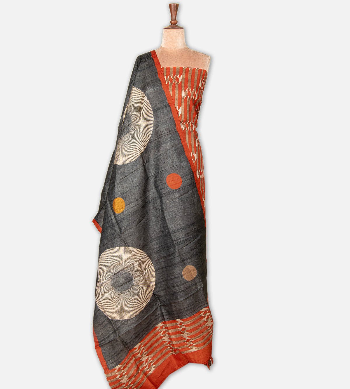 Orange Tussar Salwar