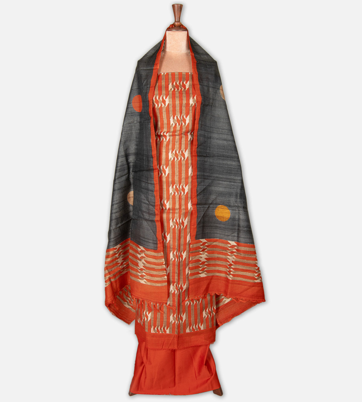 Orange Tussar Salwar