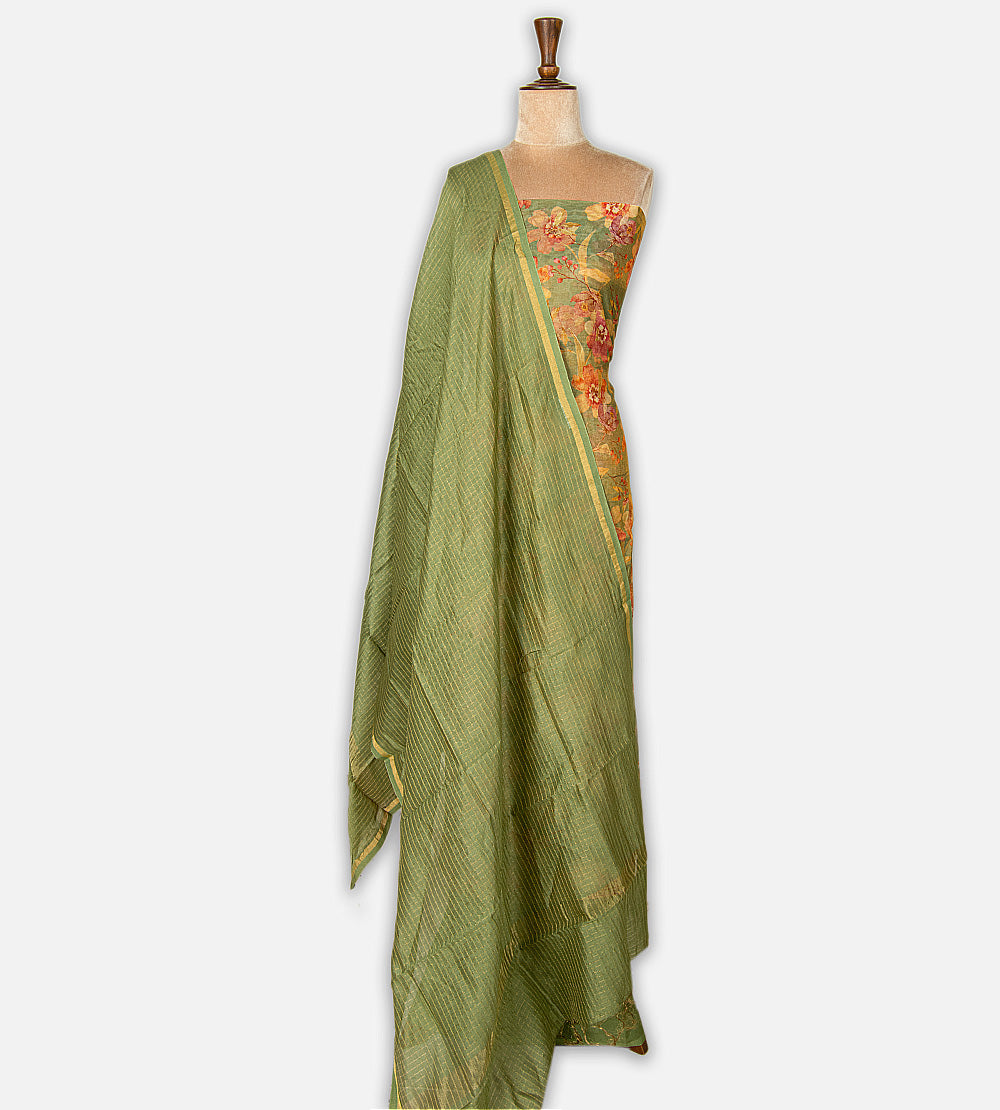 Green Mul Cotton Salwar