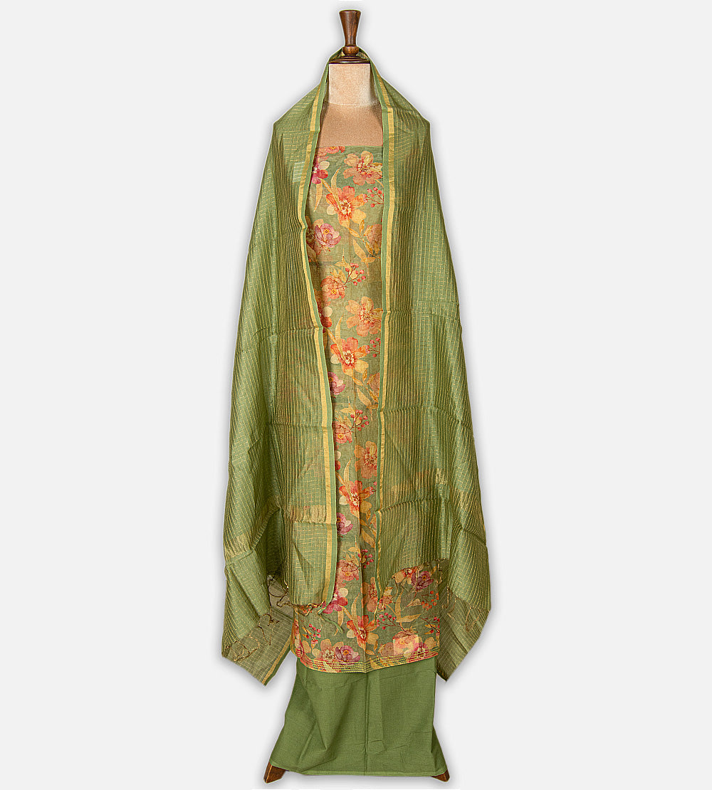 Green Mul Cotton Salwar
