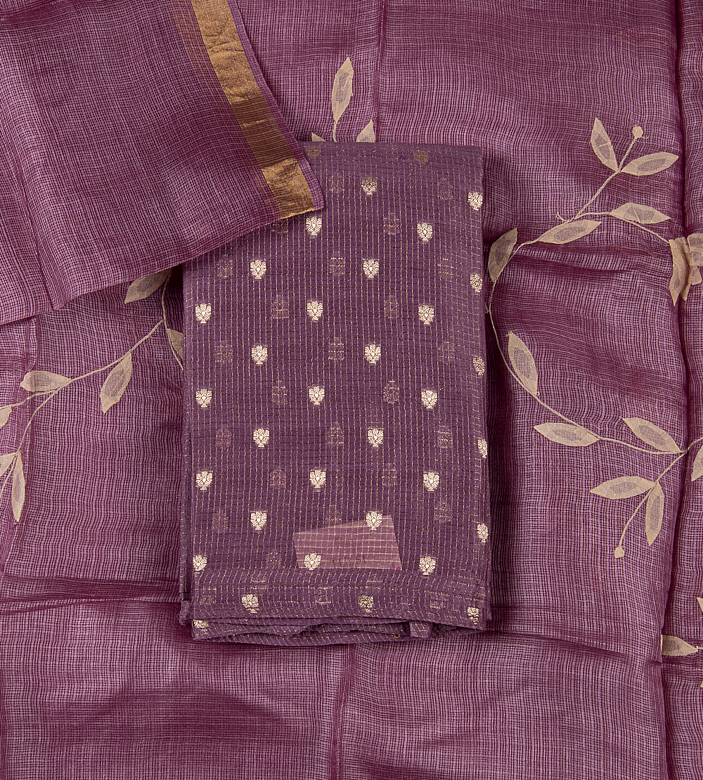 Onion Pink Tussar Salwar