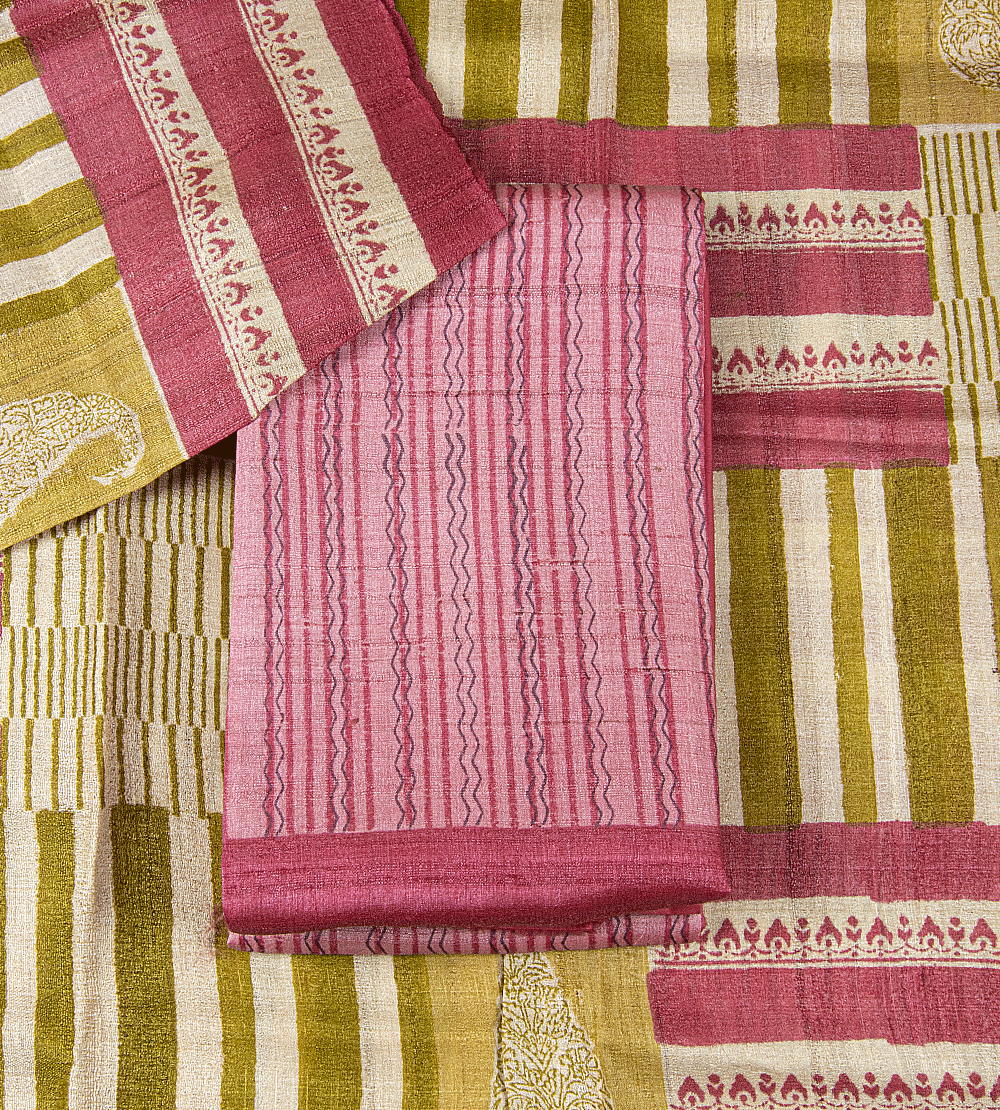 Pink Tussar Salwar