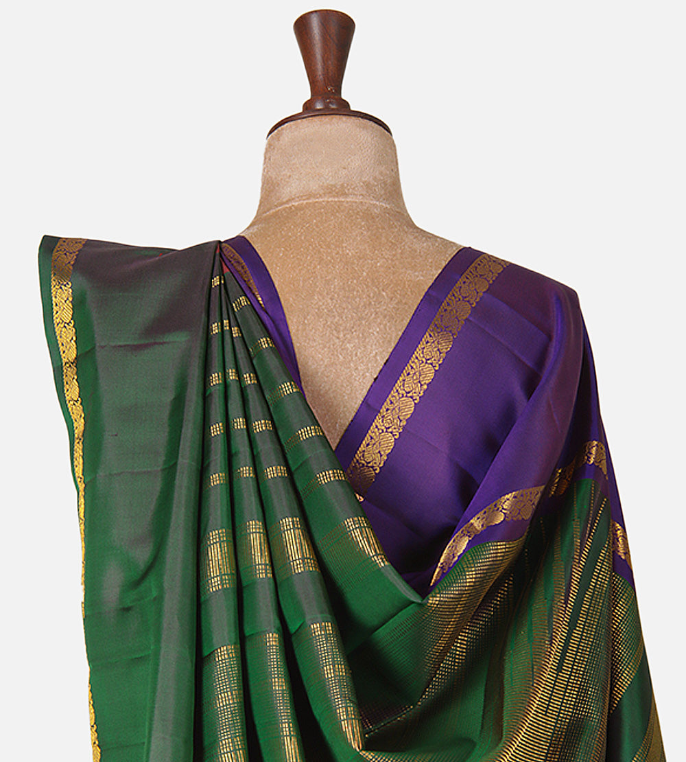 Maroon Kanchipuram Silk Saree