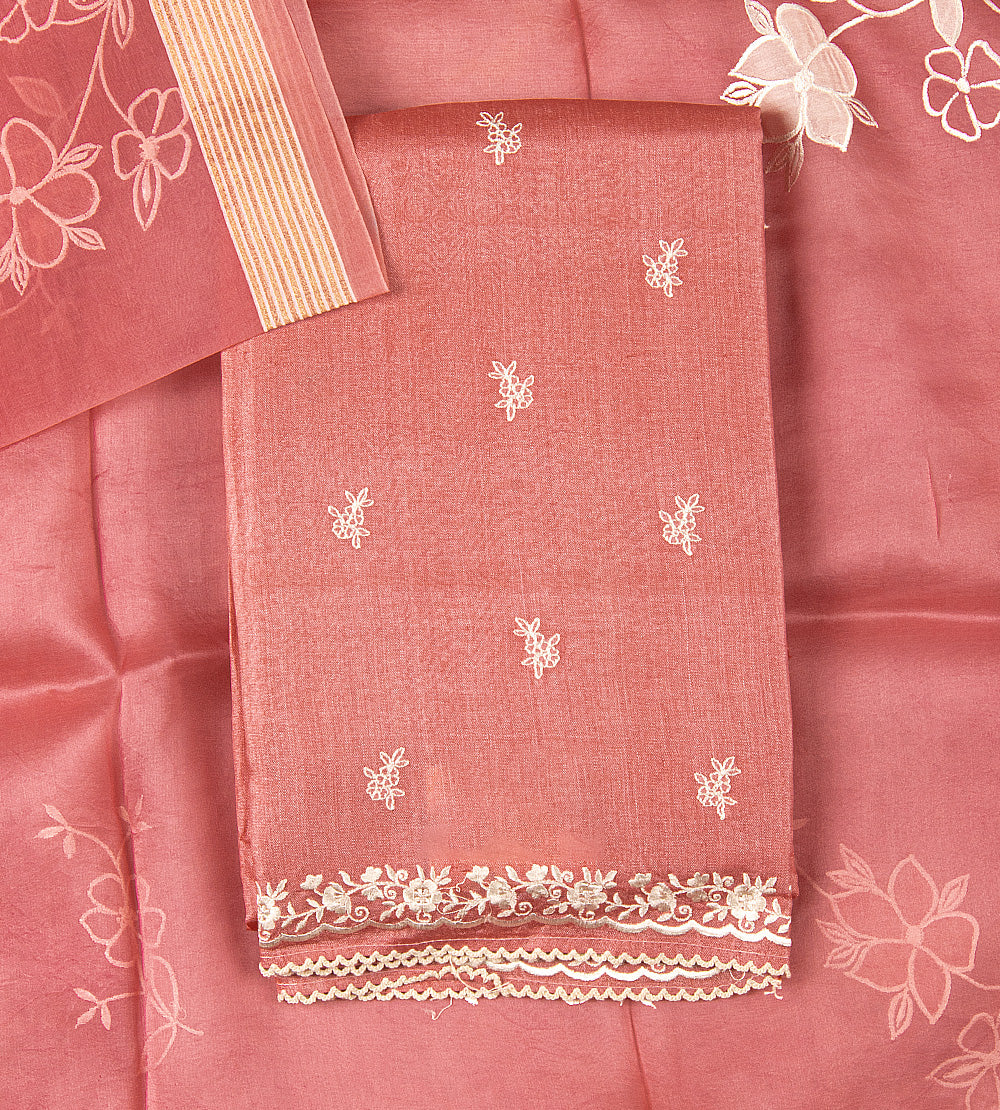 Salmon Pink Tussar Salwar