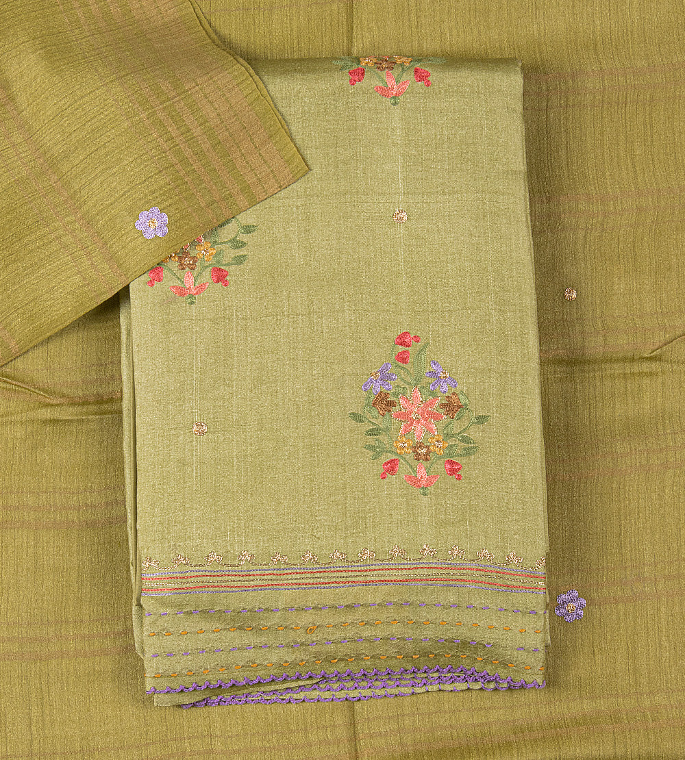 Green Tussar Salwar