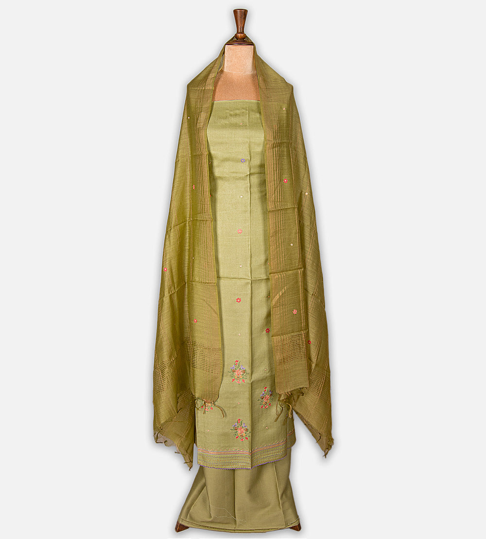 Green Tussar Salwar