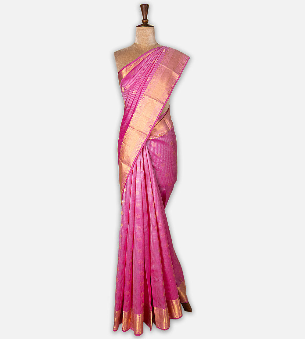 Pink Soft Silk Saree