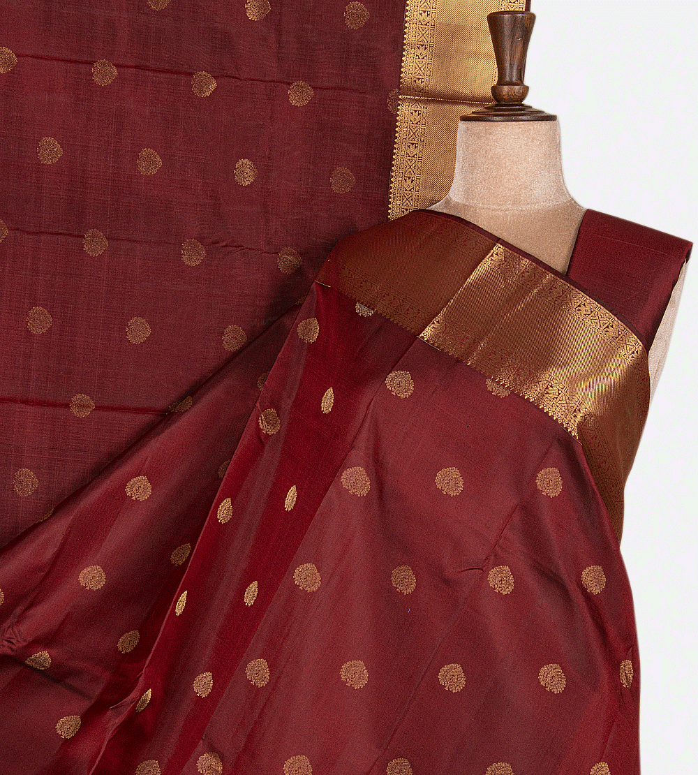 Maroon Soft Silk Saree