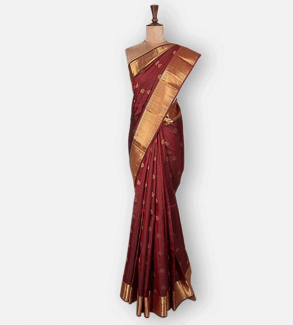 Maroon Soft Silk Saree