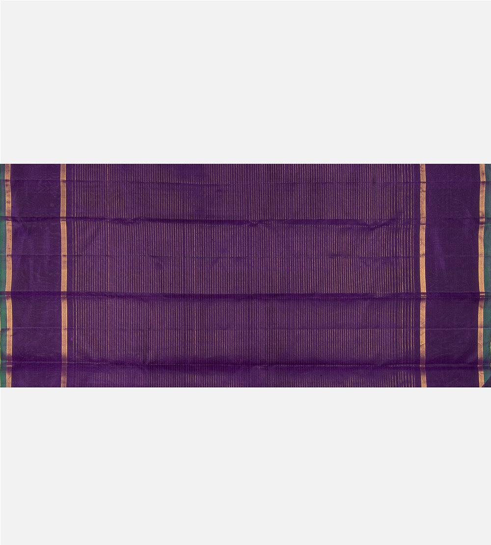 Purple Kanchipuram Silk Saree