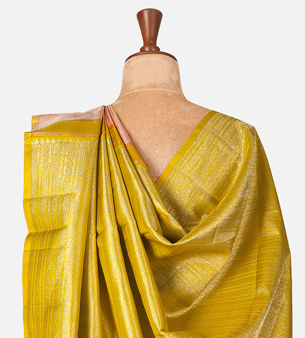 Peach Kanchipuram Silk Saree