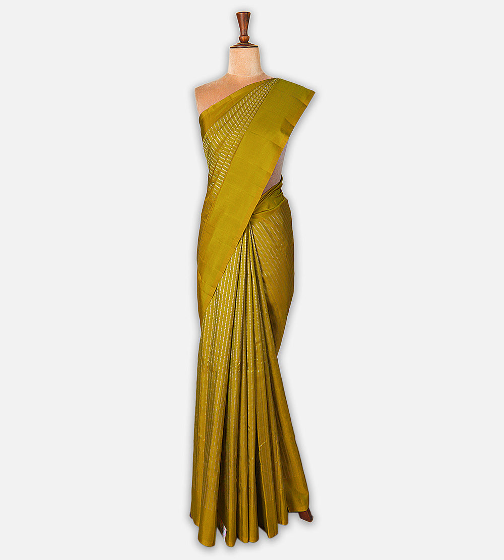 Gold Kanchipuram Silk Saree