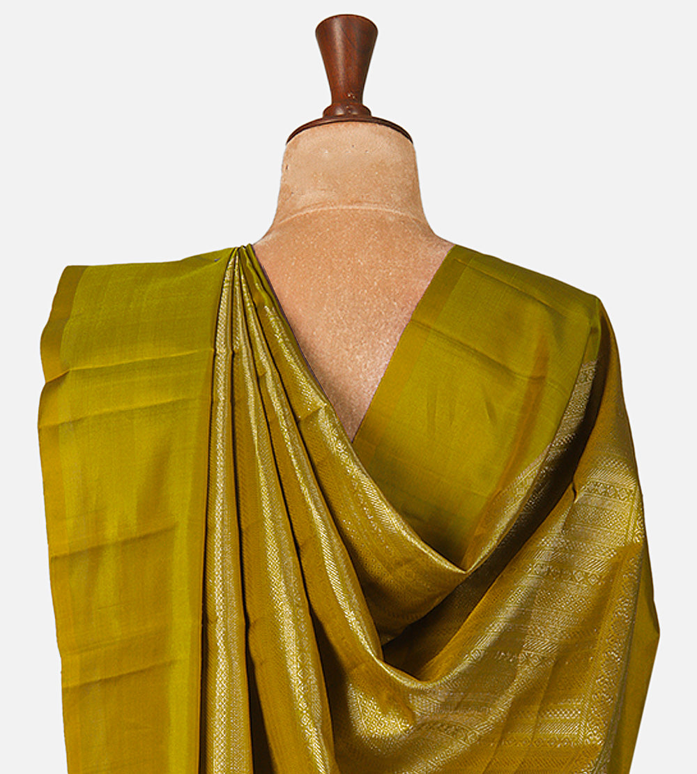 Gold Kanchipuram Silk Saree