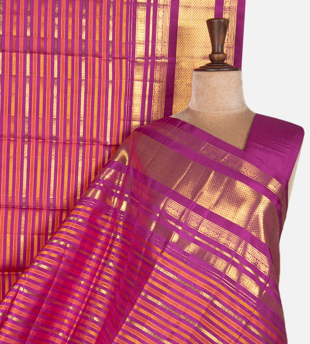 Pink Kanchipuram Silk Saree