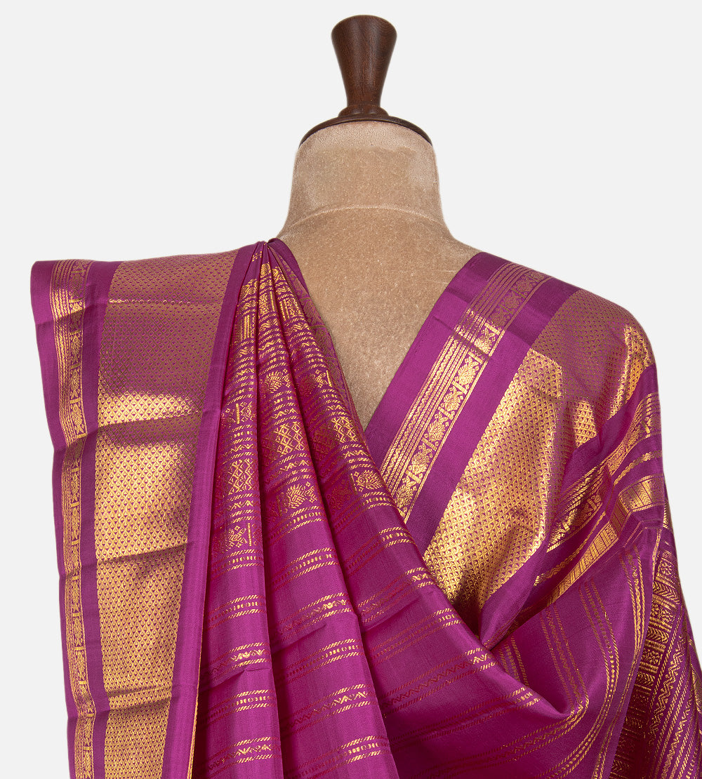 Pink Kanchipuram Silk Saree