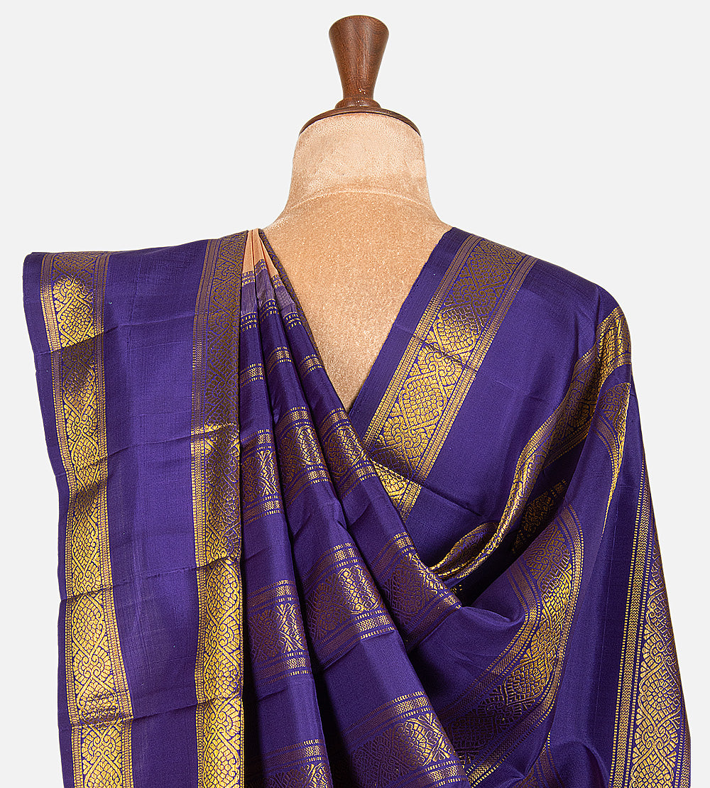 Peach Kanchipuram Silk Saree