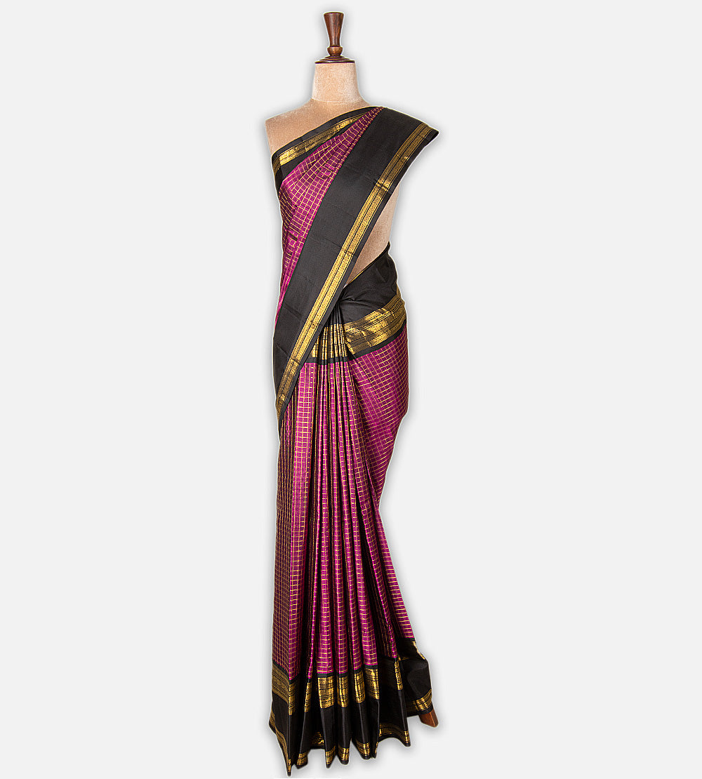 Pink Kanchipuram Silk Saree