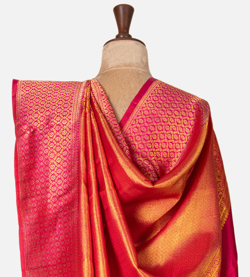 Pink Kanchipuram Silk Saree