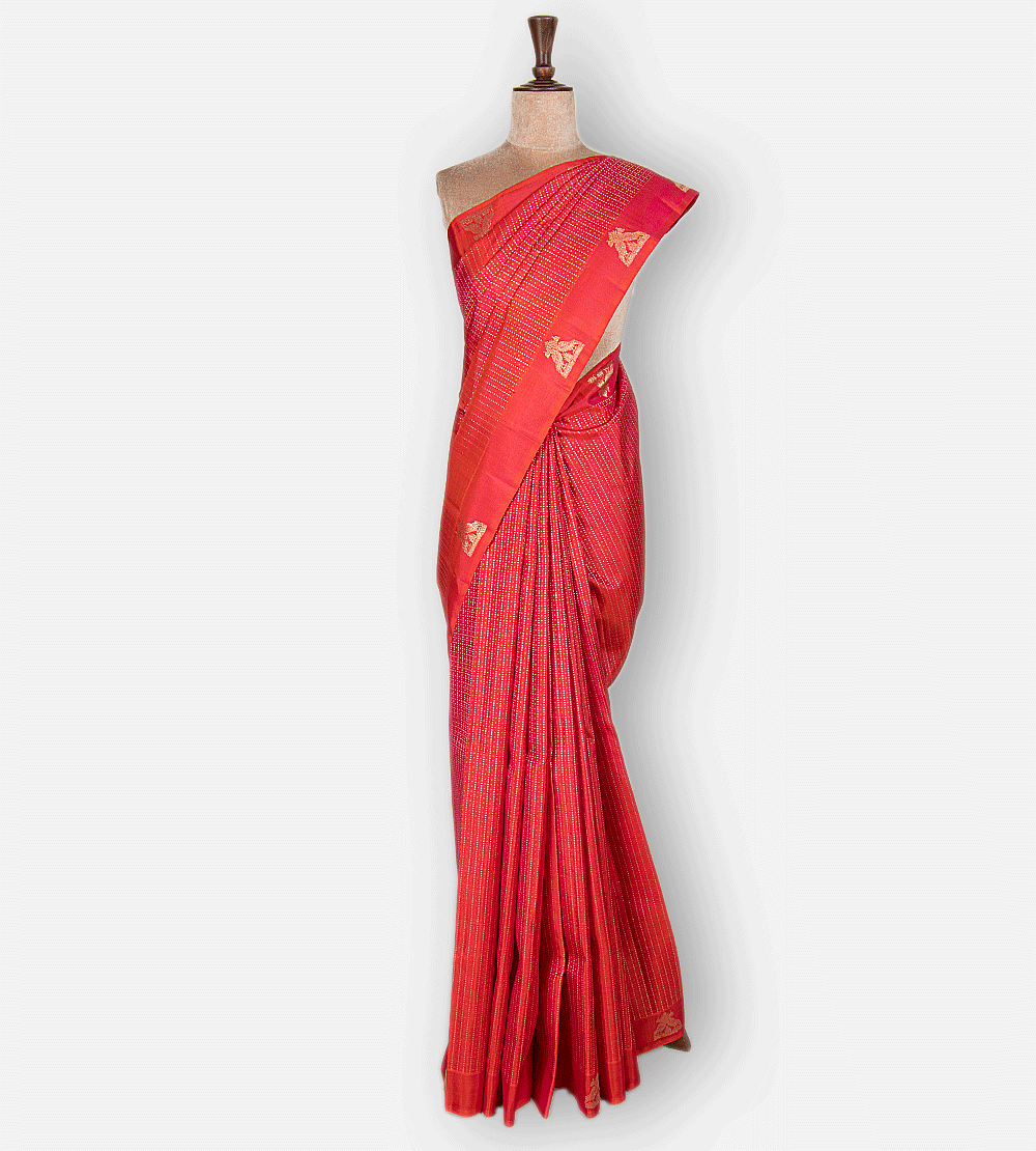 Pink Kanchipuram Silk Saree