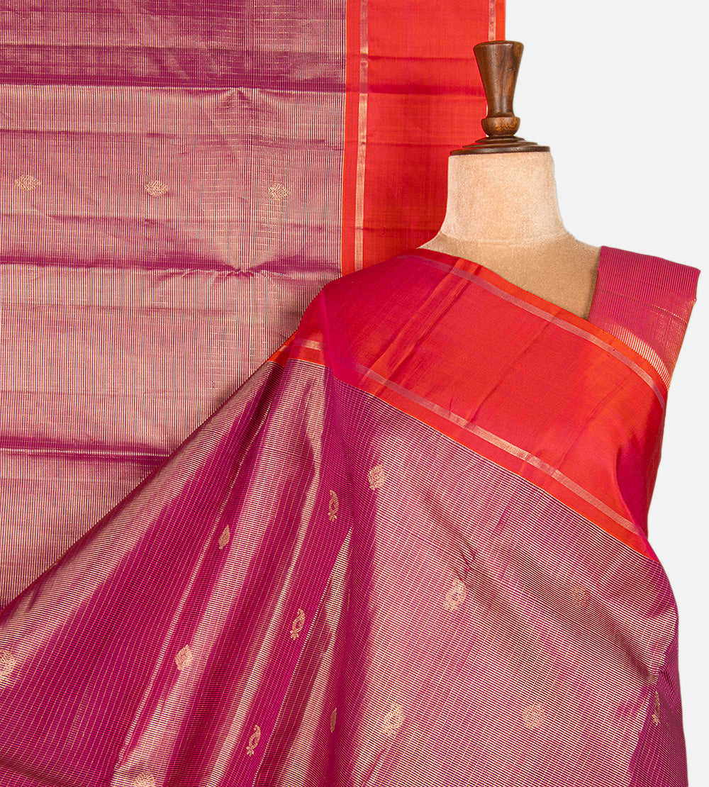 Pink Kanchipuram Silk Saree