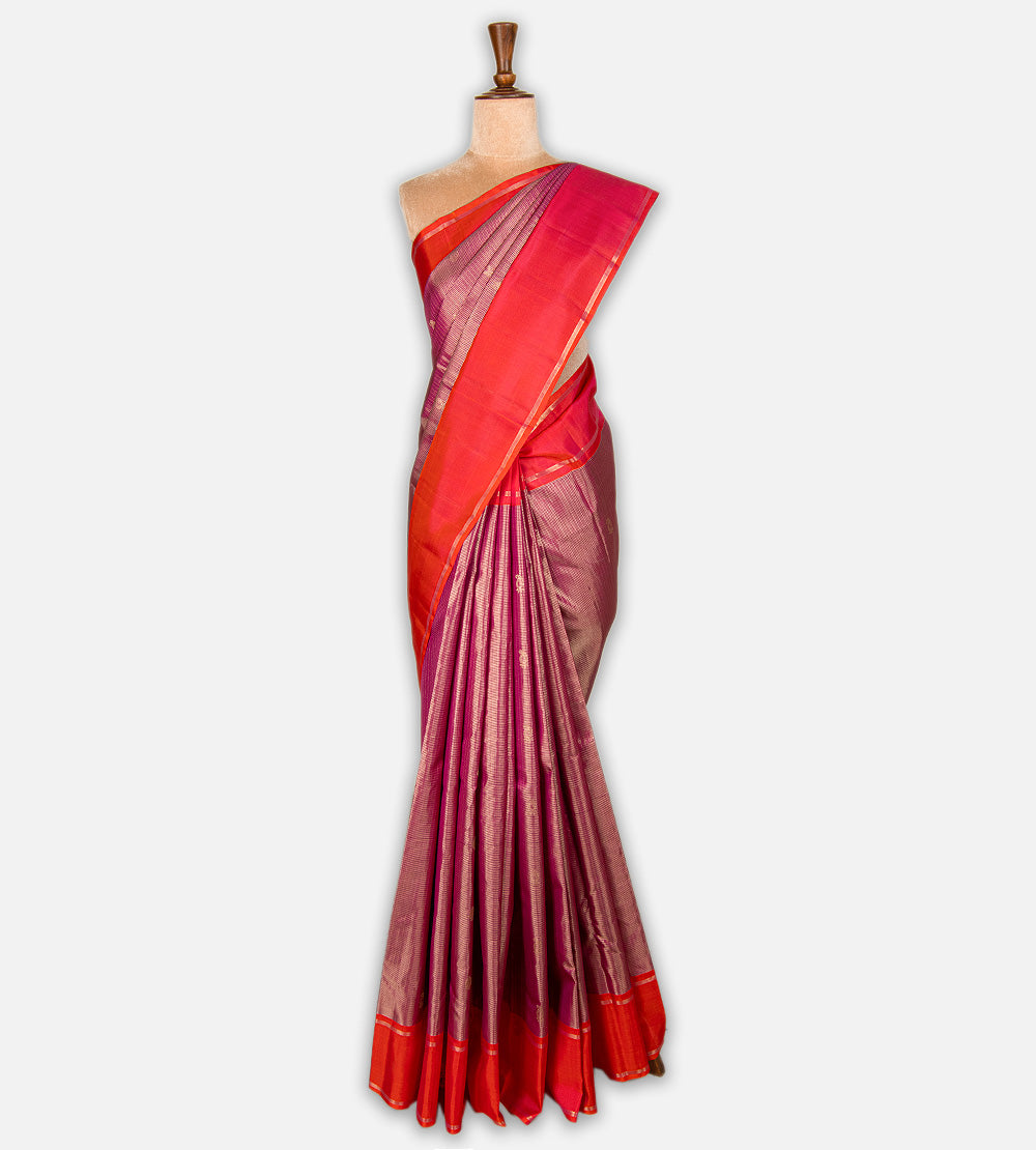 Pink Kanchipuram Silk Saree