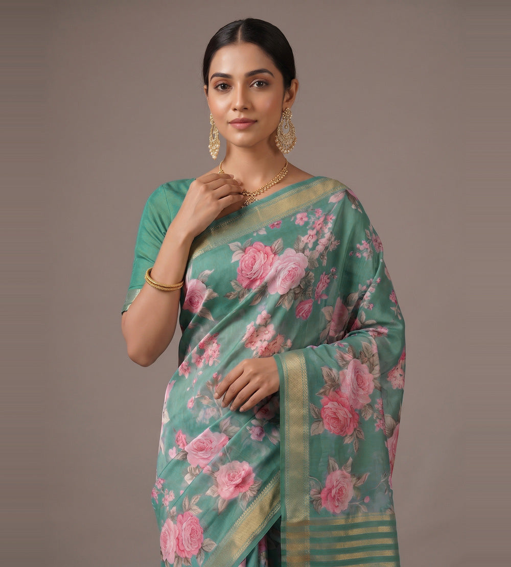 Blue Soft Silk Saree
