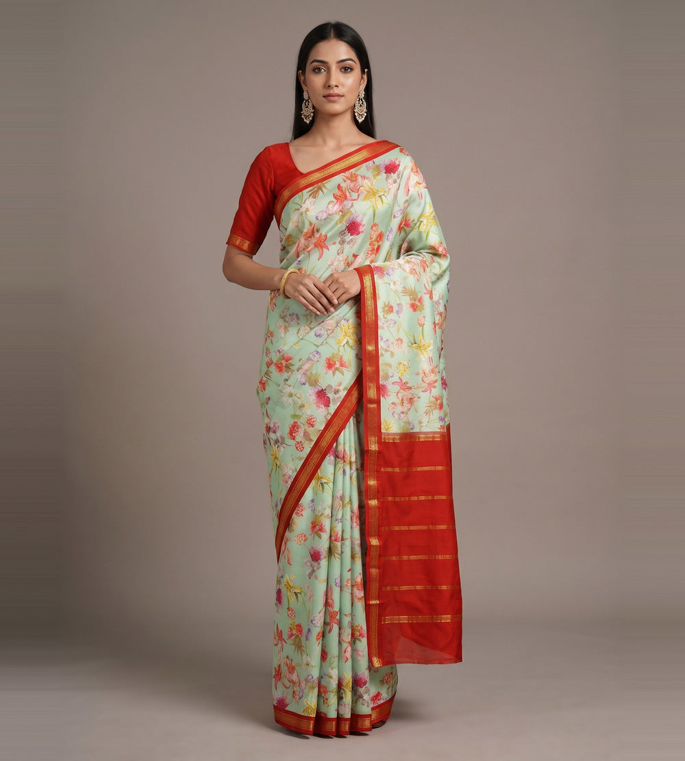 Green Soft Silk Saree
