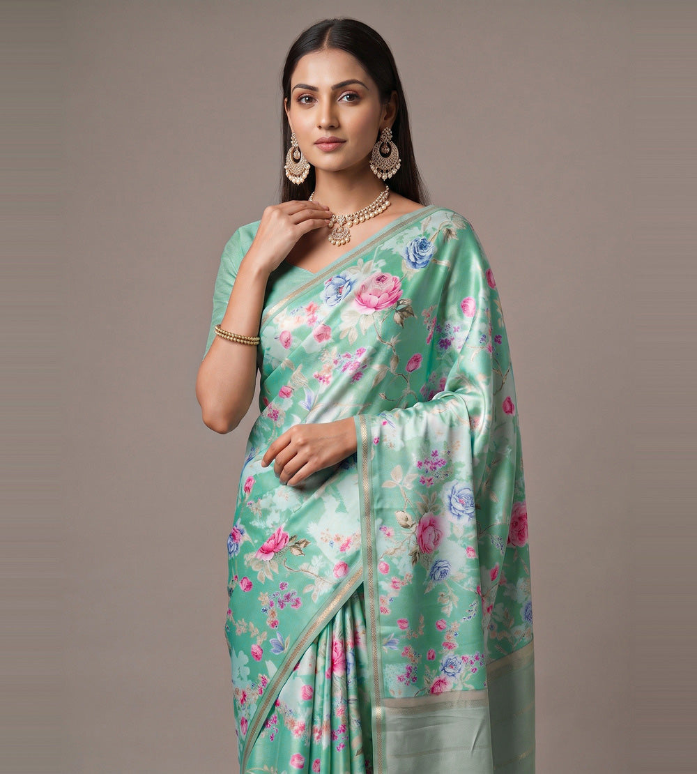 Blue Soft Silk Saree