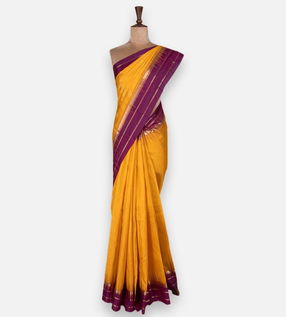 Yellow Soft Silk Saree