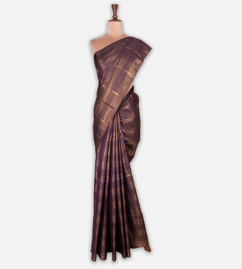 Dark Purple Soft Silk Saree