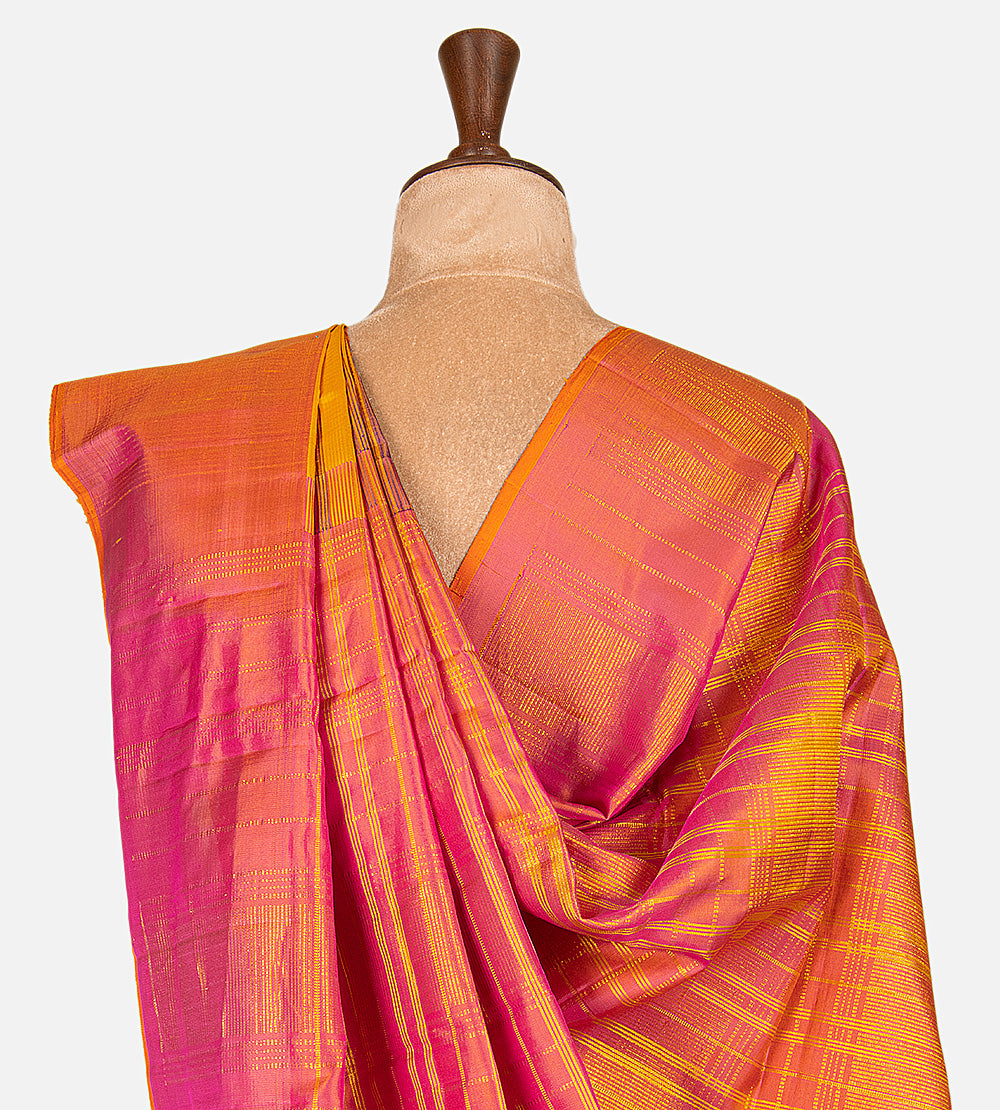 Yellow Kanchipuram Silk Saree