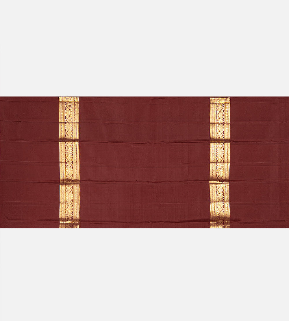 Maroon Kanchipuram Silk Saree