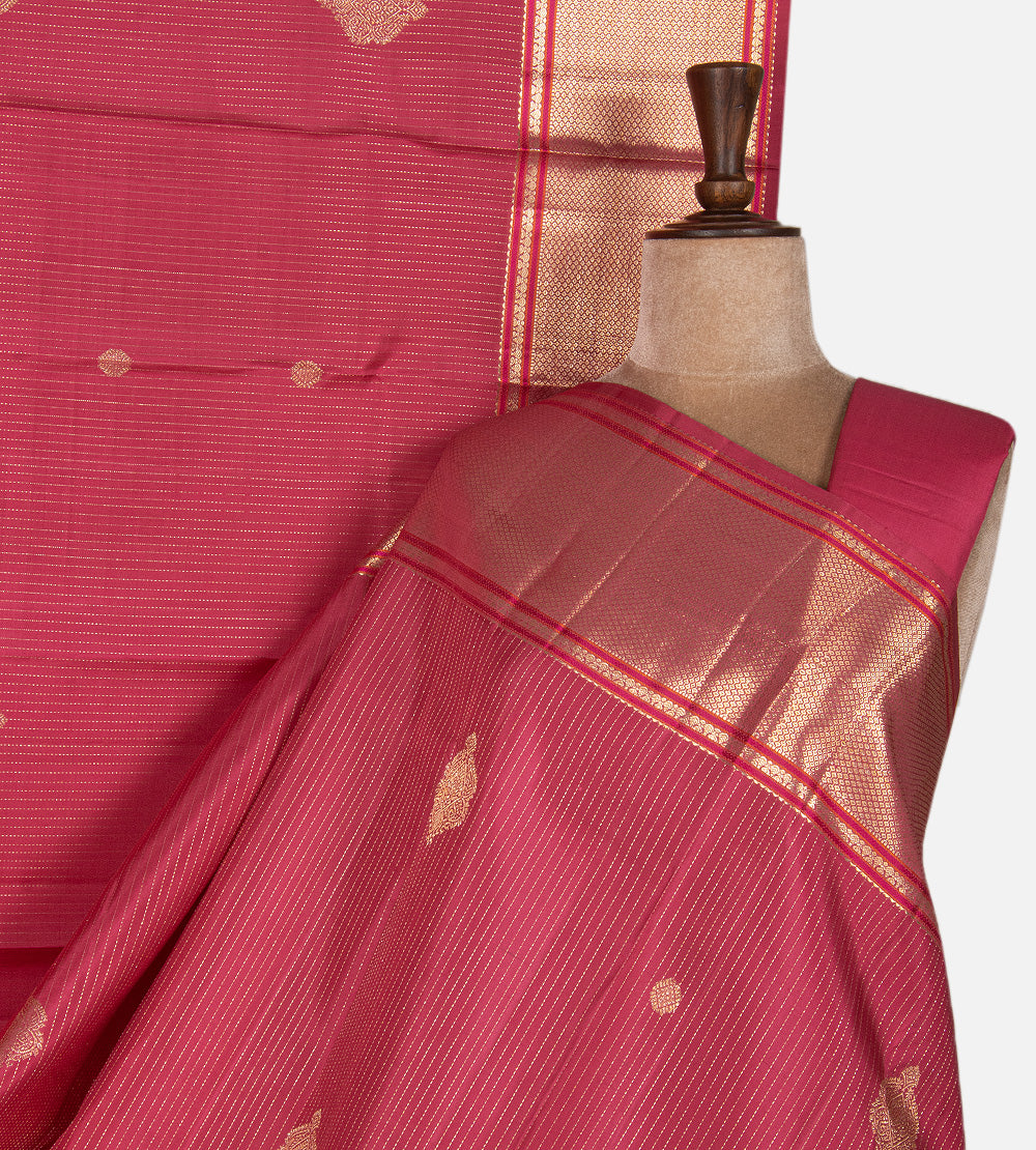 Pink Kanchipuram Silk Saree