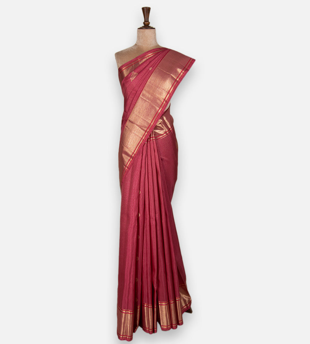 Pink Kanchipuram Silk Saree