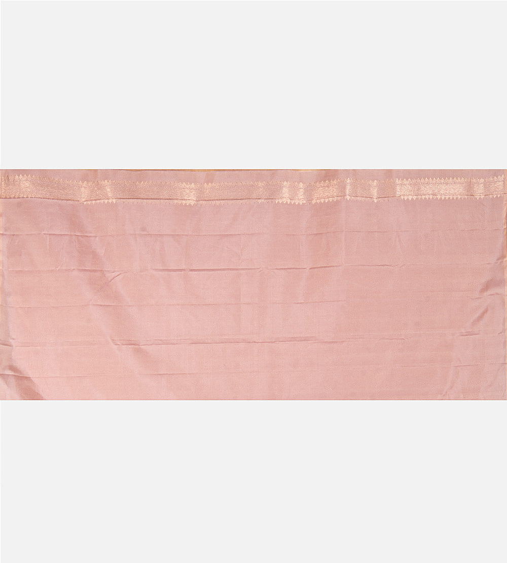 Pastel Green and Light Pink Kanchipuram Silk Saree