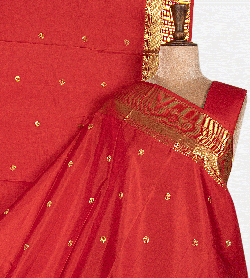 Red Kanchipuram Silk Saree