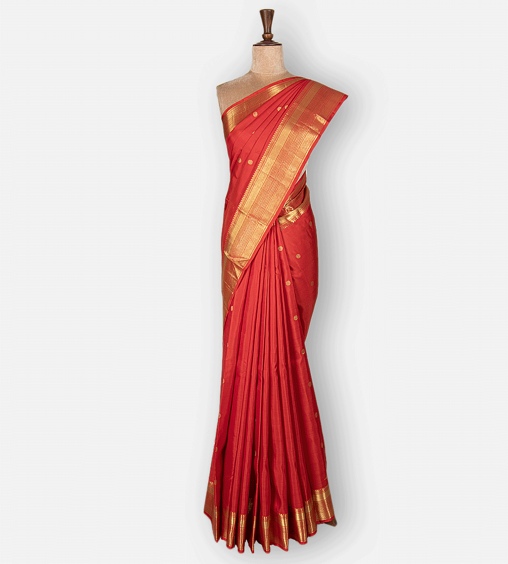 Red Kanchipuram Silk Saree