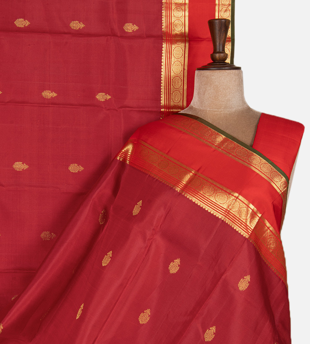 Red Kanchipuram Silk Saree