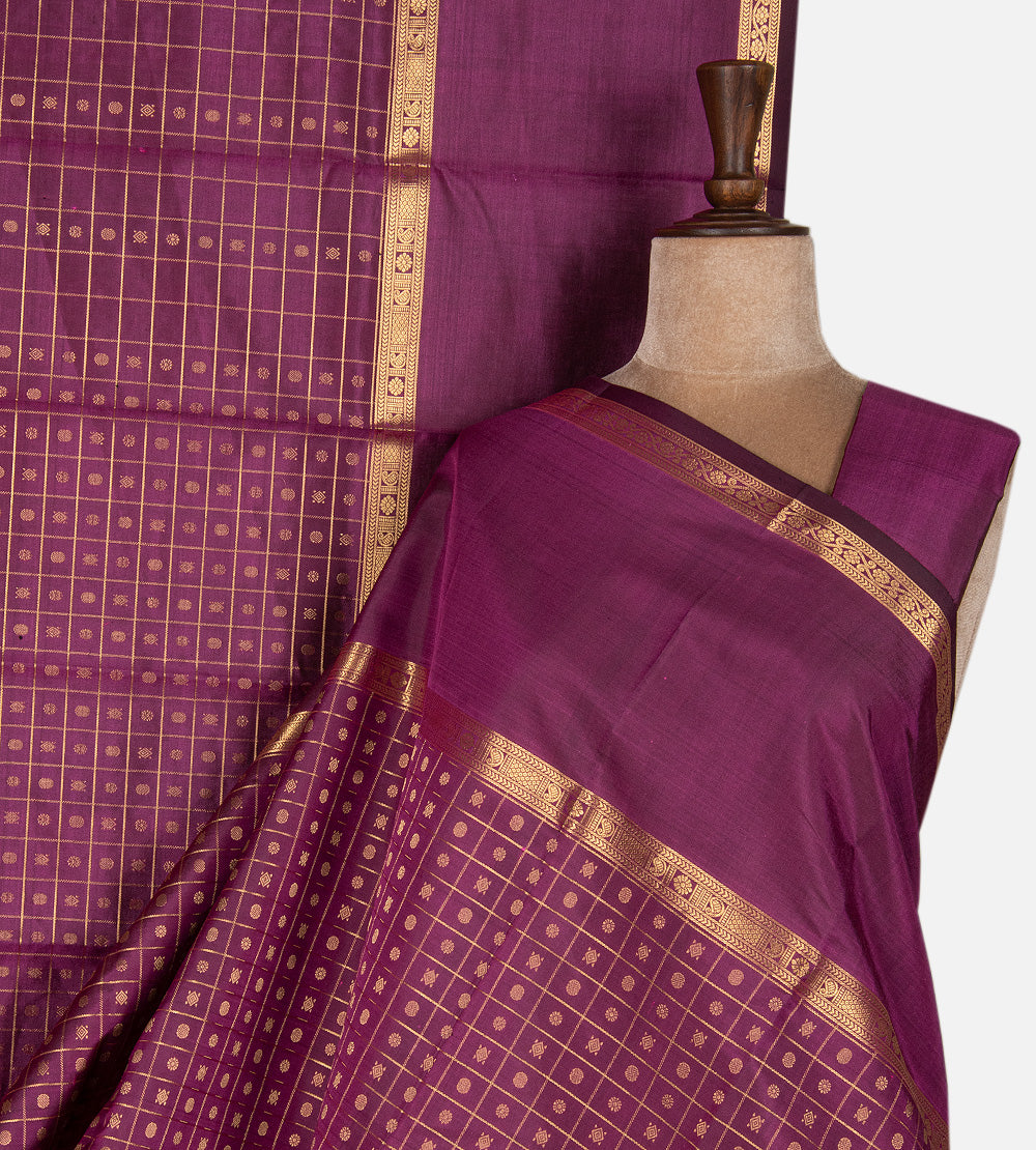 Pink Kanchipuram Silk Saree