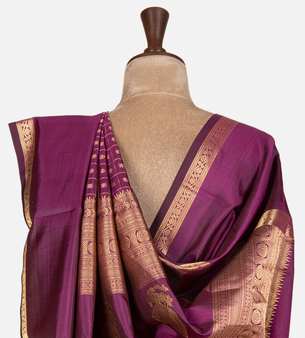 Pink Kanchipuram Silk Saree