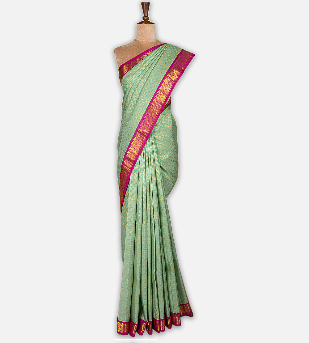 Pastel Kanchipuram Silk Saree