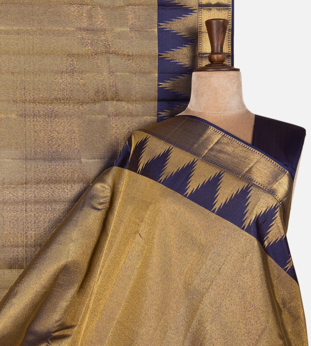 Blue Kanchipuram Silk Saree