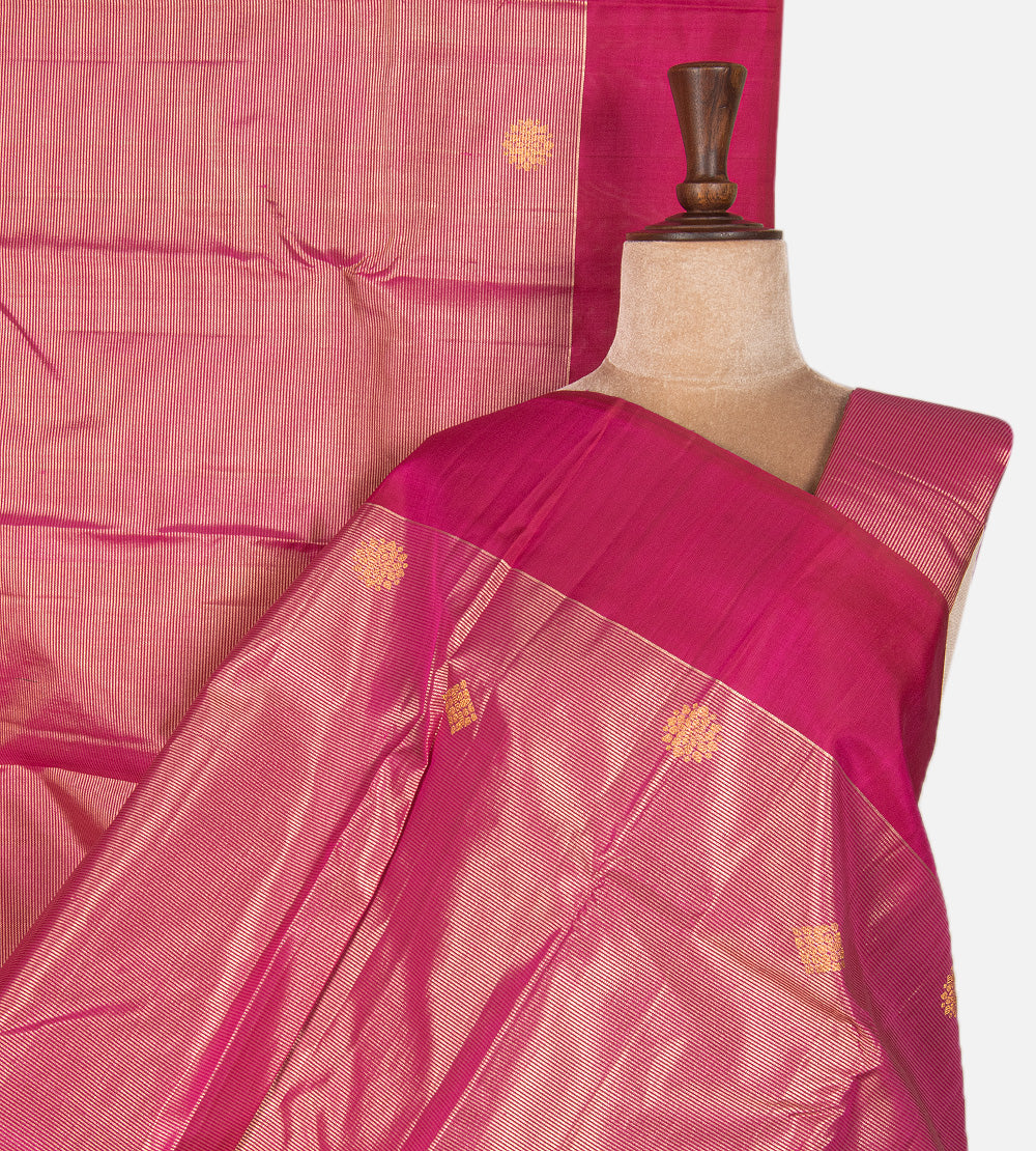 Pink Kanchipuram Silk Saree