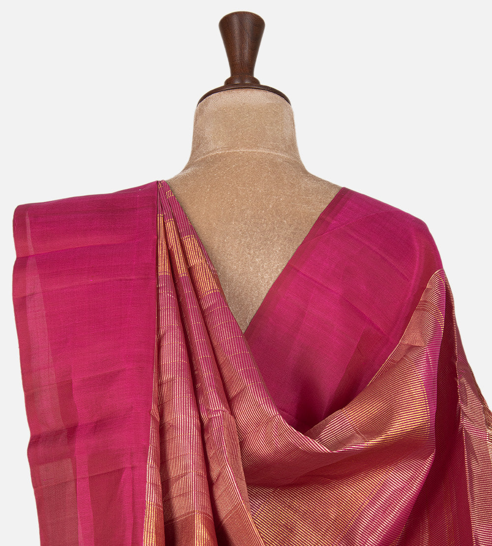 Pink Kanchipuram Silk Saree