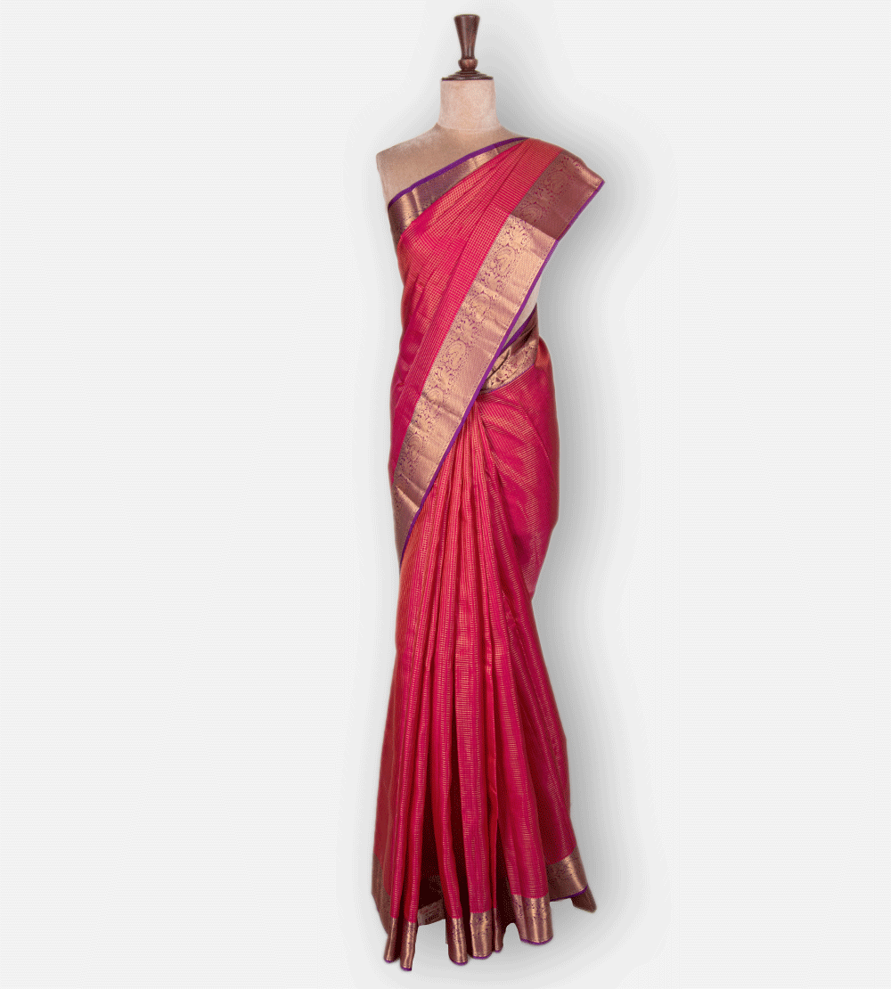 Pink Soft Silk Saree