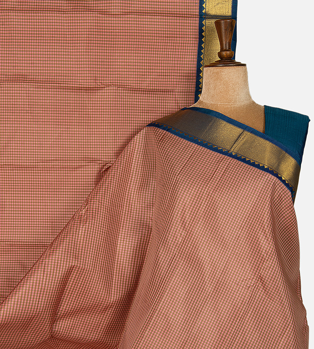 Multicolour Kanchipuram Silk Saree